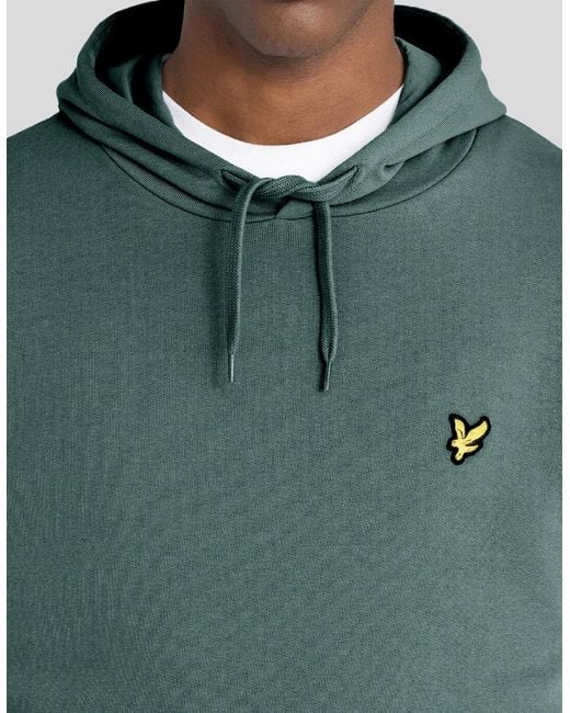 Lyle & Scott Green Everyday Loopback Cotton Hoodie for men