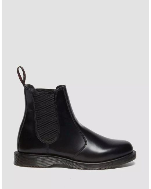 Dr. Martens Black Dr. Martens Flora Chelsea Leather Boots