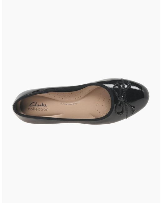 Clarks Black Loreleigh Rae Ballet Pumps