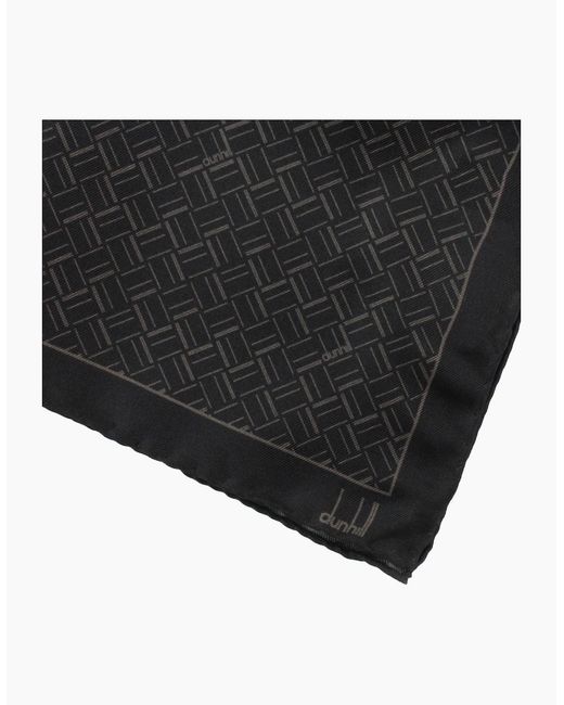 Dunhill Black Pocket Square for men
