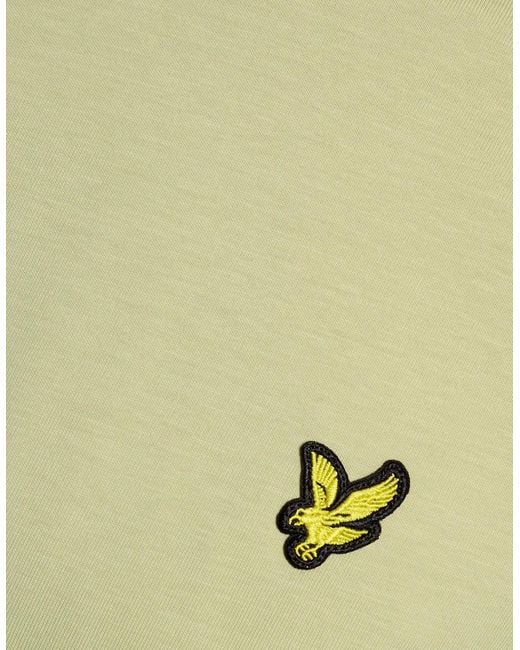 Lyle & Scott Green Cotton Crew Neck T-Shirt for men