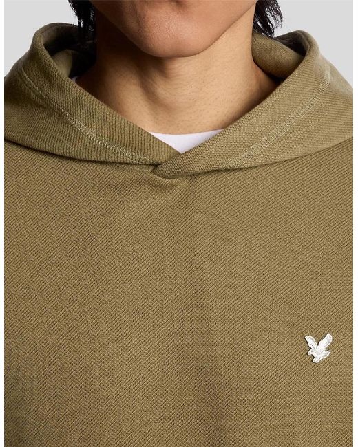 Lyle & Scott Green Weave Hoodie for men