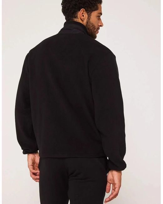 Ellesse Black Maseben Full Zip Fleece Jacket for men