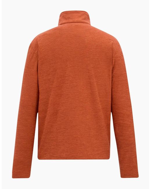 Regatta Orange Thompson Marl Half Zip Fleece Jacket for men