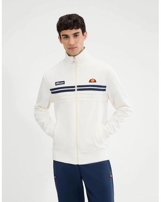 Ellesse White Vicenza Track Jacket for men