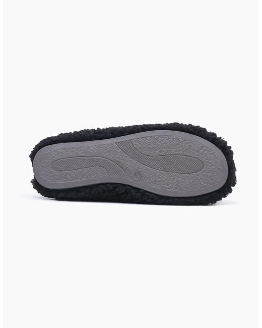 Hush Puppies Blue Good Teddy Polyester Slippers for men