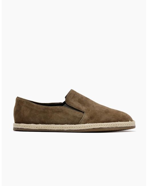 Hudson Brown Havana Khaki Suede Espadrilles for men