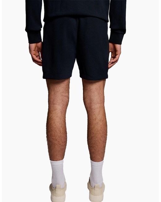 Lyle & Scott Blue Lyle & Scott Pique Track Shorts Dark for men