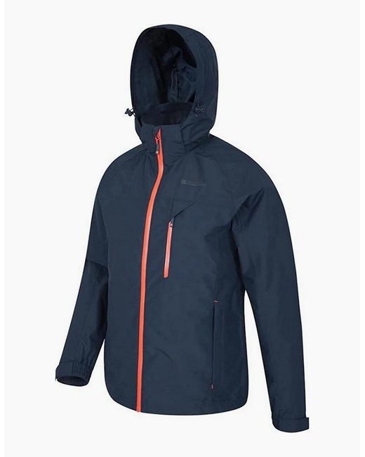 Mountain Warehouse Blue Brisk Extreme Waterproof Jacket for men