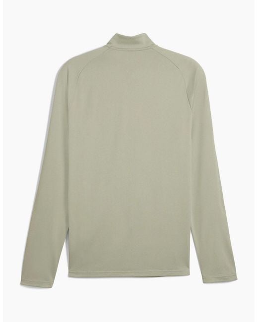 PUMA Green Tad Qz Long Sleeve Performance Gym Top
