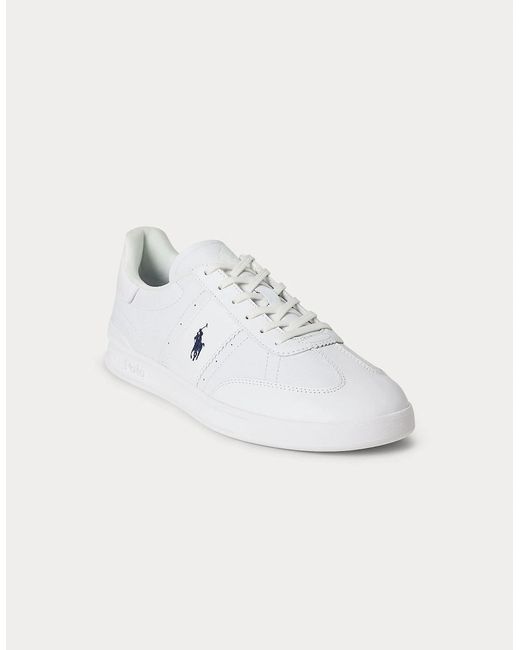 Polo Ralph Lauren White Hrt Aera Pp Court Trainers for men