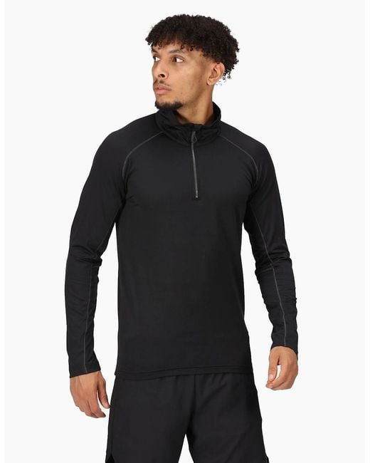 Regatta Blue Professional Core Stretch Half Zip Midlayer for men