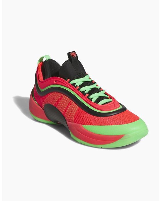 Adidas Red Don Issue 6 Low Top Lace-Up Sneakers for men