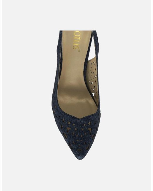 Lotus Blue Marisol Slingback Court Shoes