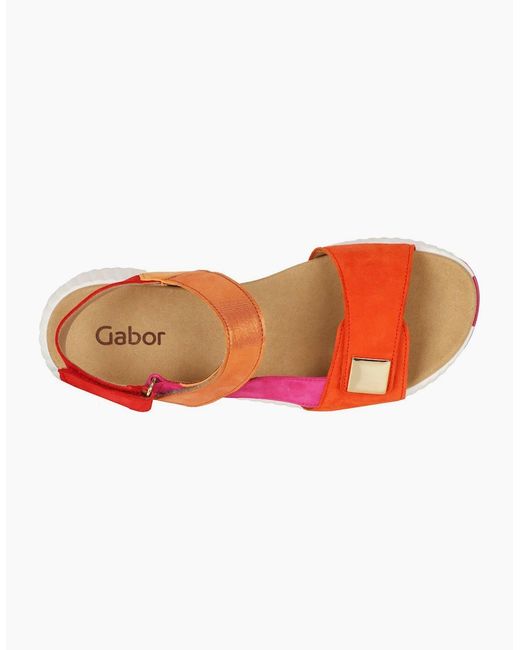Gabor White Gifted Wedge Heel Sandals