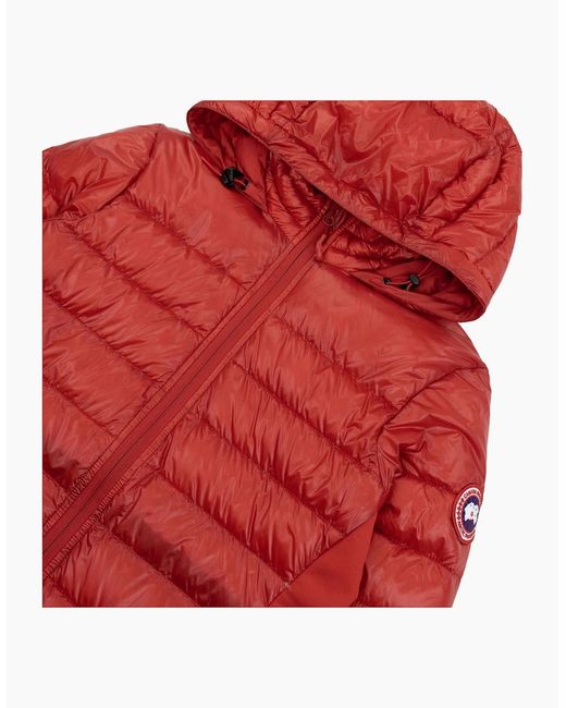 Canada Goose Red Hybridge Lite Hooded Coat
