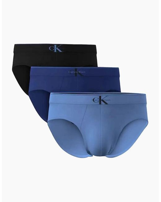 Calvin Klein Blue 3-Pack Ck Archive Briefs for men
