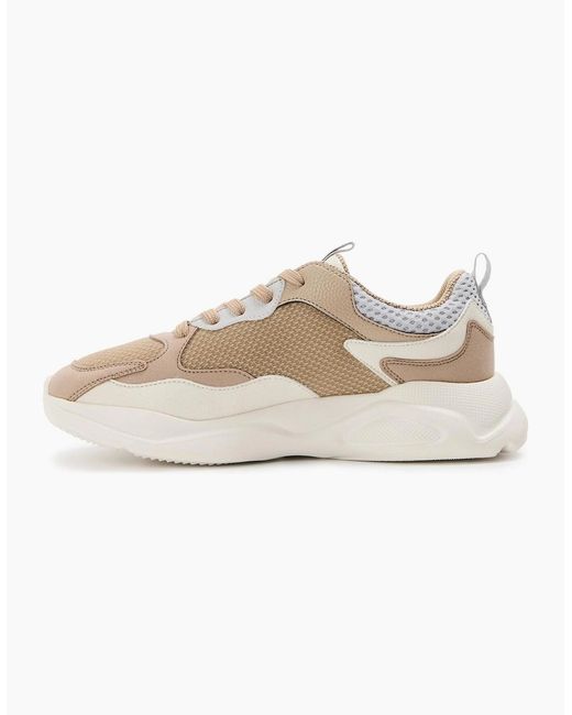 Boss White Runn Mxmt Low Top Lace-Up Sneakers for men