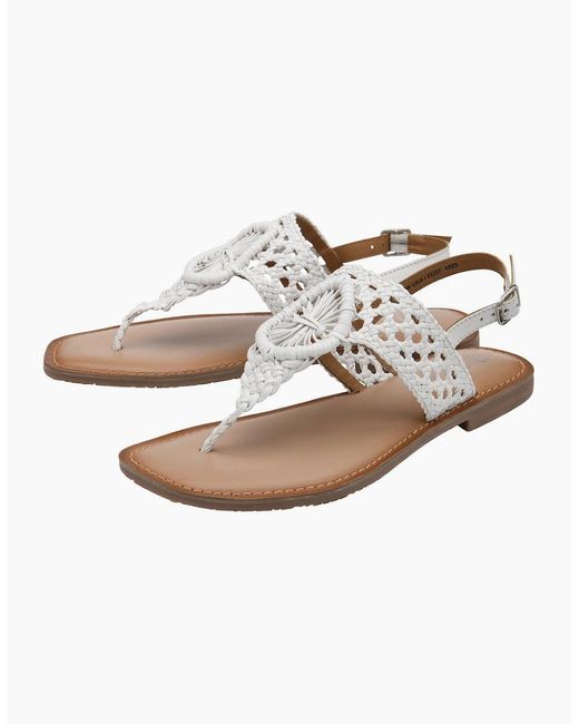 Ravel White Roxby Toe Post Sandals