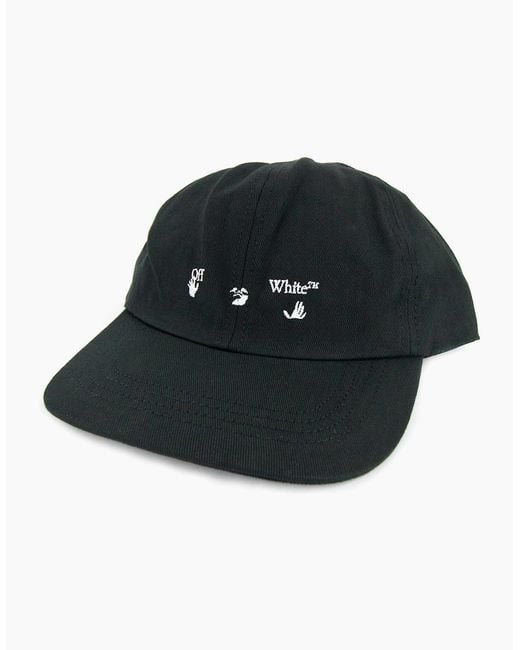 Off-White c/o Virgil Abloh Black Off Logo Embroidered Baseball Cap for men