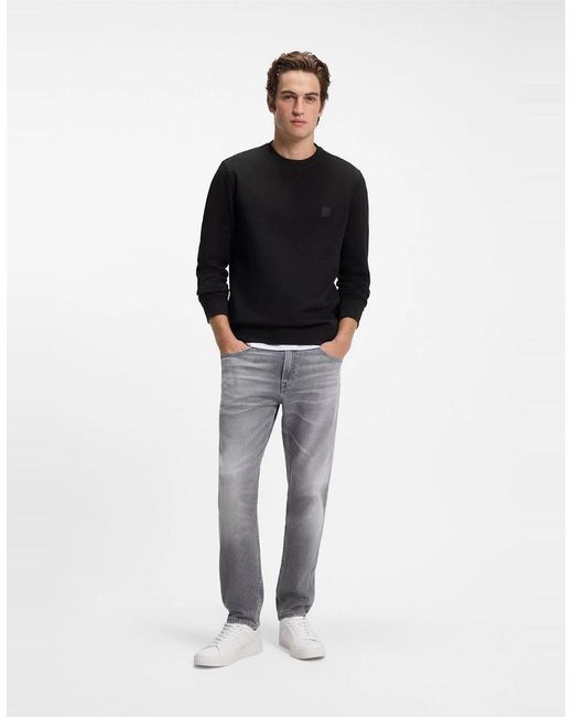 Boss Black Westart Crew Sweatshirt, Premium Cotton for men