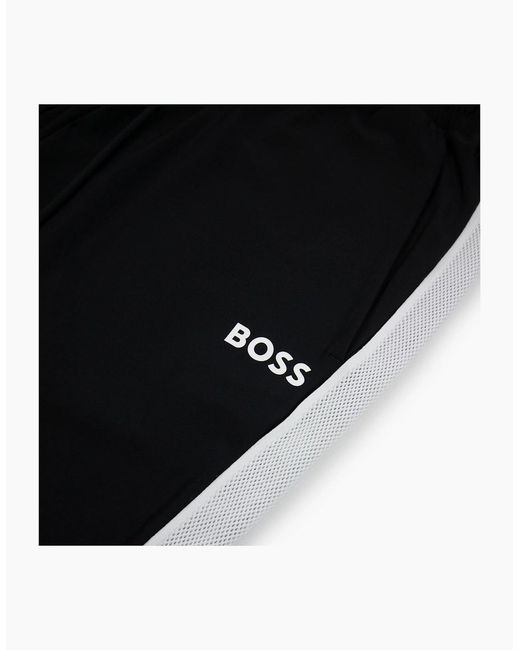Boss Black Boss X Matteo Berrettini Tracksuit Bottoms With Contrast Tape And Branding 001 for men