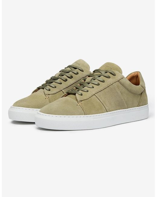 Oliver Sweeney Metallic Calf Suede Cupsole Trainers for men