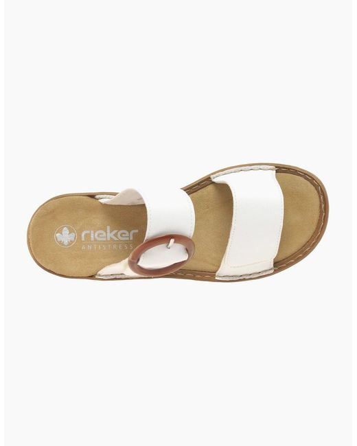 Rieker White Nectar Sandals