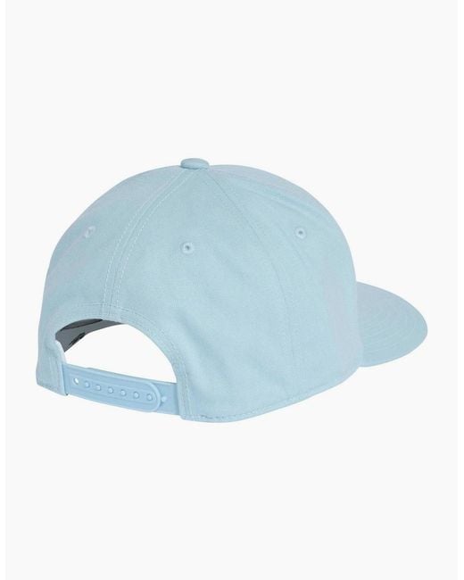 Adidas Blue Logo Embroidered Snapback Cap for men