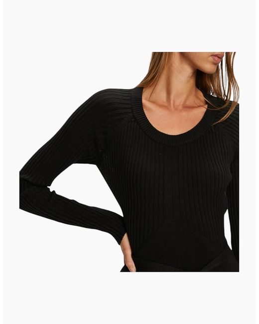 DIESEL Black M String 0Lasu Dress Open Back Cotton Casual Winter Long Top