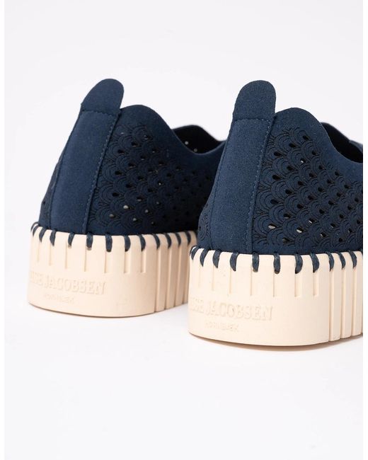 Ilse Jacobsen Blue Tulip Slip-In Platform Shoes