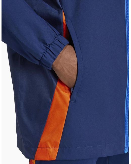 Adidas Blue Aw Jacket Tracksuit Top for men