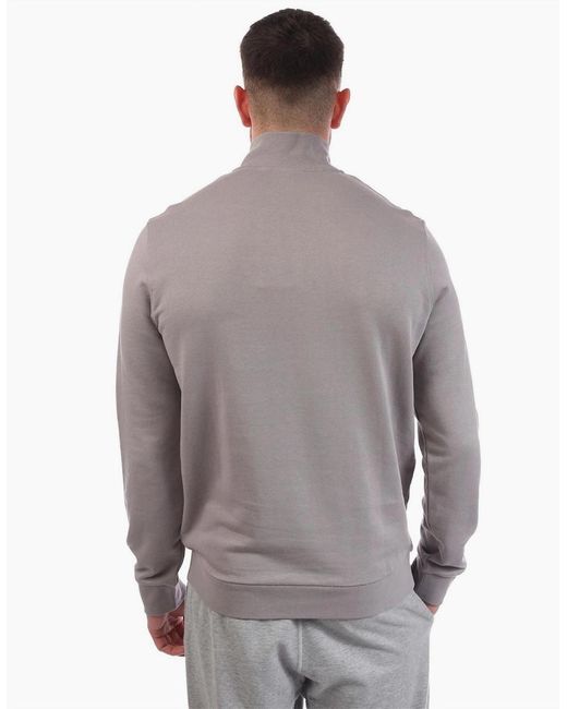 Lyle & Scott Gray Quarter Zip Sweatshirt for men