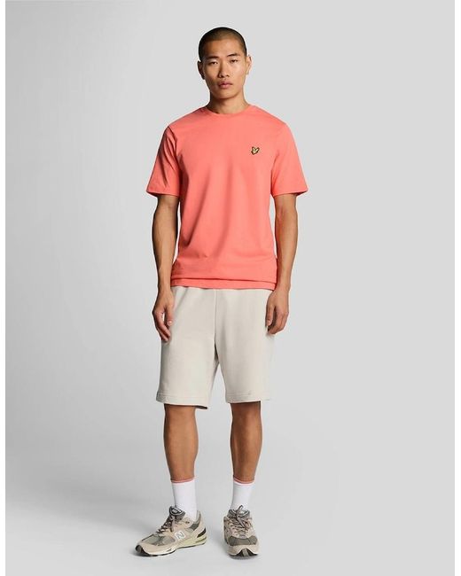 Lyle & Scott Red Cotton Sweat Short for men