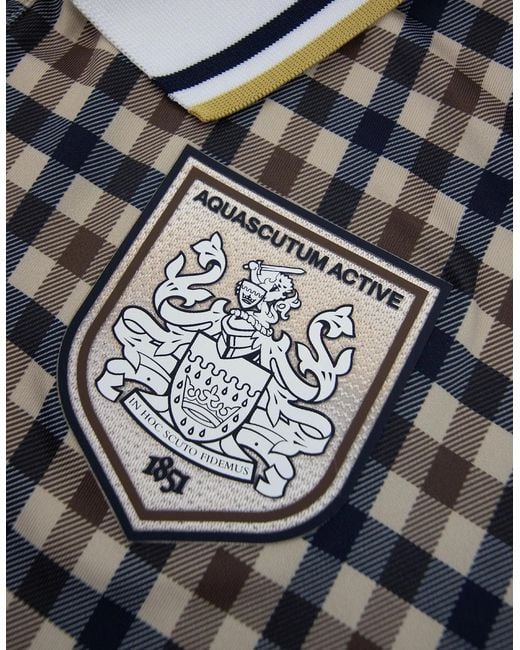 Aquascutum Black Since 1851 Soccer Polo 28 for men