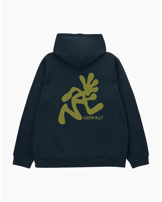 Gramicci Blue Running Hooded Sweatshirt for men