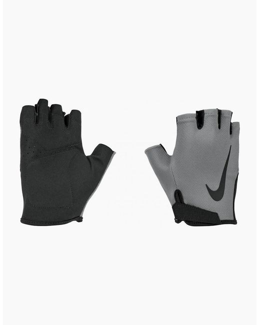 Nike Gray Gym Essential 2024 Fitness Fingerless Gloves for men