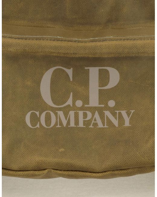 C P Company Green Tyred Logo Backpack for men