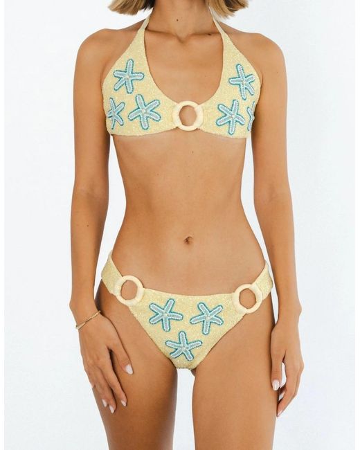 Oceanus Blue Mia's Marina Bikini Bottom Multi Colour