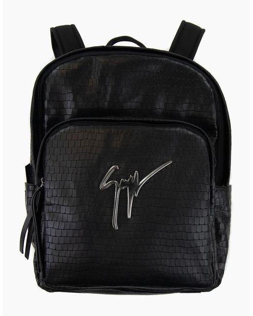 Giuseppe Zanotti Black Signature Borse Carry Backpack for men