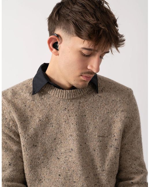 Gant Natural Wool Blend Neps Crew Neck Jumper for men