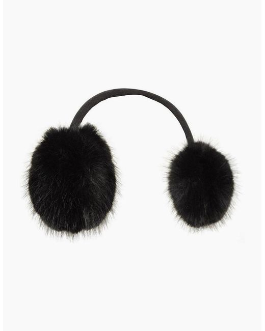 Mountain Warehouse Black Faux Fur Earmuffs