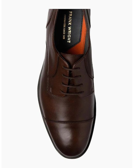 Frank Wright Brown Keetley Derby Shoes for men