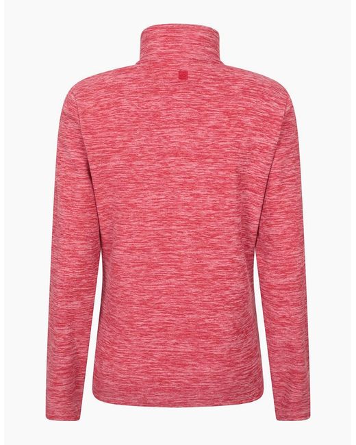 Mountain Warehouse Pink Ladies Snowdon Melange Fleece Top