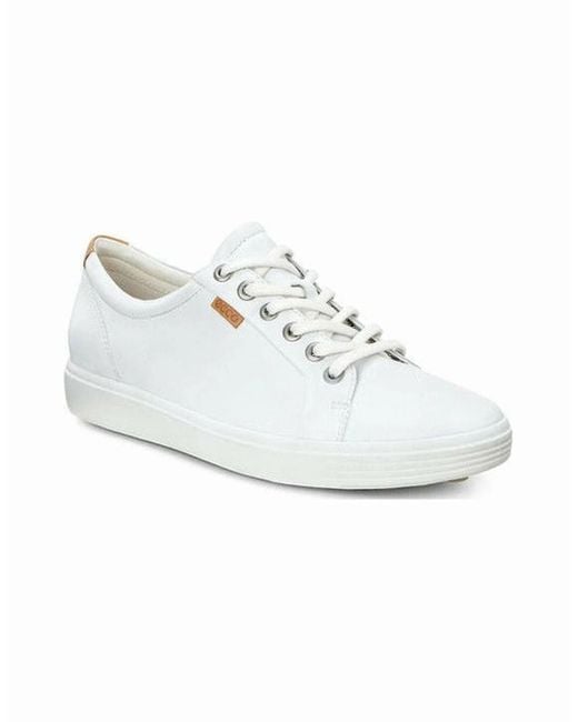 Ecco White Soft 7 Ladies Sneaker 430003 01007 Leather