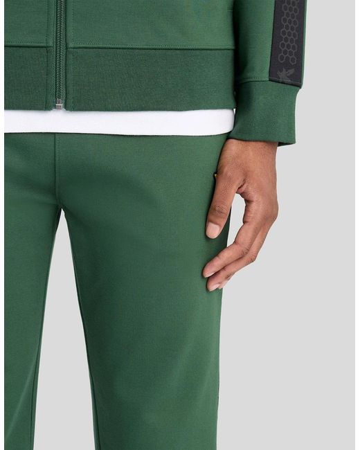 Lyle & Scott Green Padel Taped Joggers for men