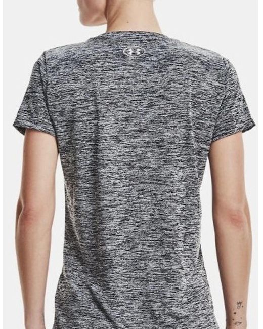 Under Armour Gray Ua Tech Twist V-Neck Loose Fit T Shirt