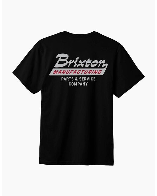 Brixton Black Township Tailored Short Sleeve T-Shirt for men