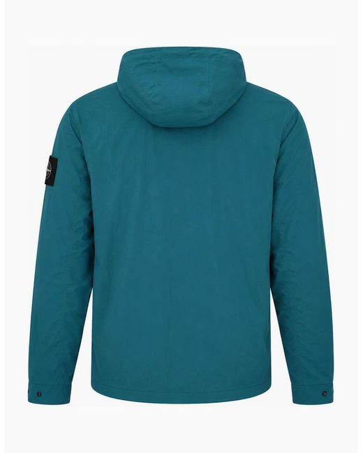 Marshall Artist Blue Amerigo Hooded Overshirt for men
