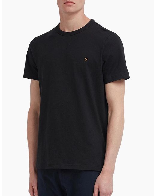 Farah Black New Danny T-Shirt for men